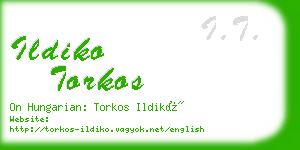 ildiko torkos business card